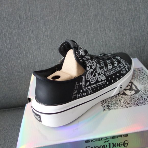 Skechers x Snoop Dogg Slip Ins Black/White Size 8.5-Brand New in Box Never Worn - Picture 9 of 16